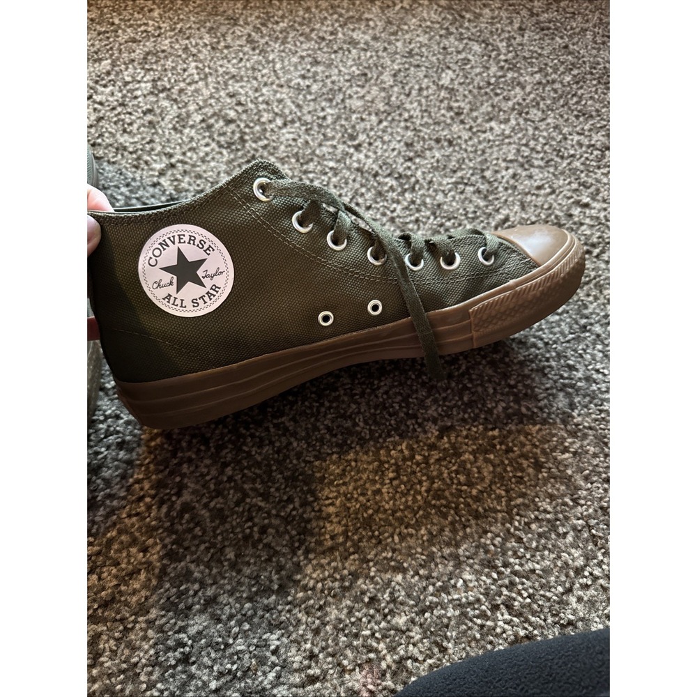 Converse Chuck Taylor All Stars Pro Unisex Khaki Green Shoes Size 10 M 12 WM - Picture 11 of 16